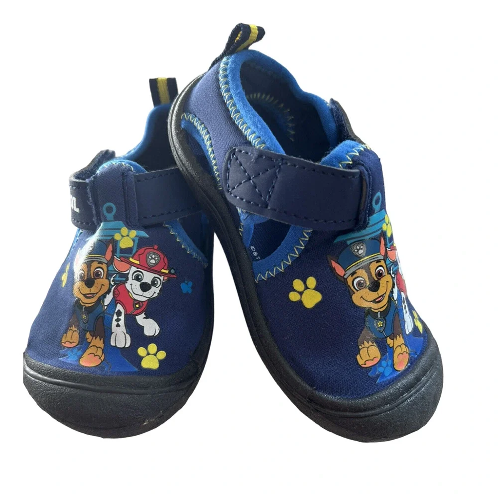 Paw Patrol Chase Marshall Toddler Water Shoes Baby Boys Navy Blue Small (5/6)
